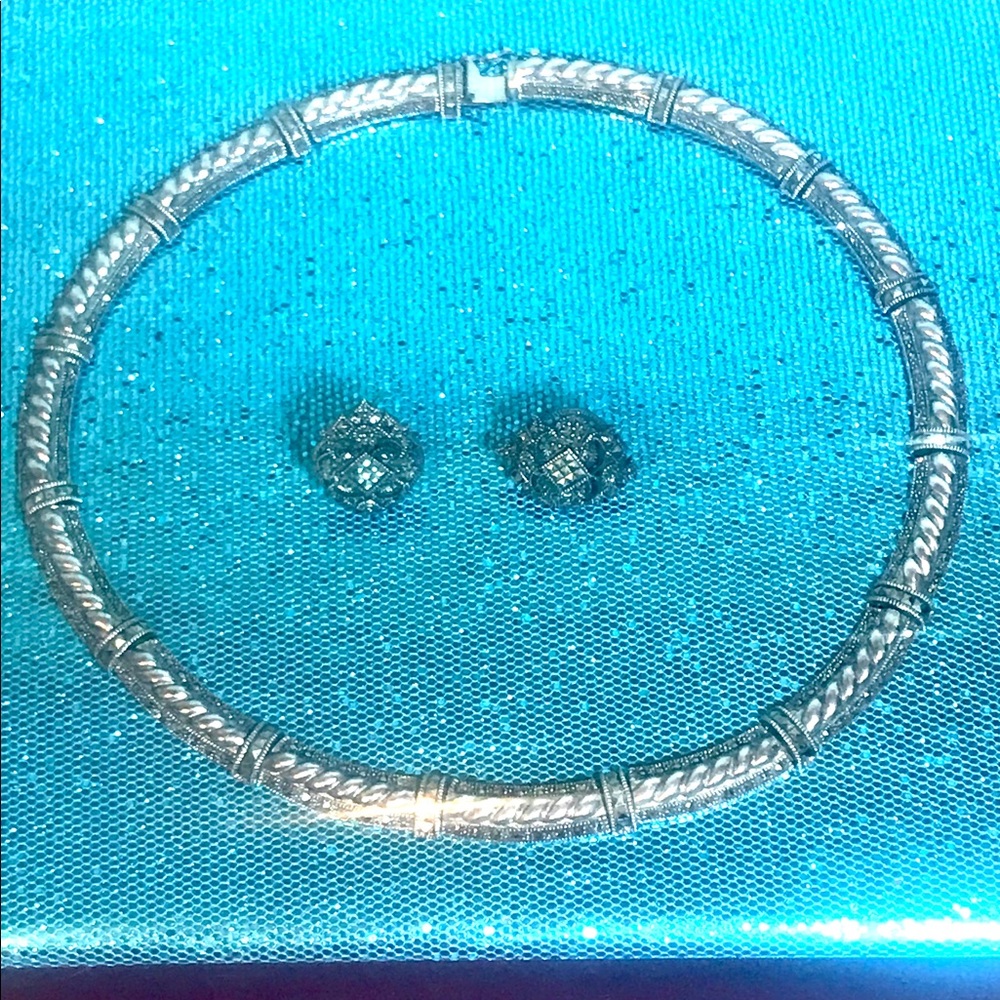 Sterling Judith Jack Marcasite Jewelry Set